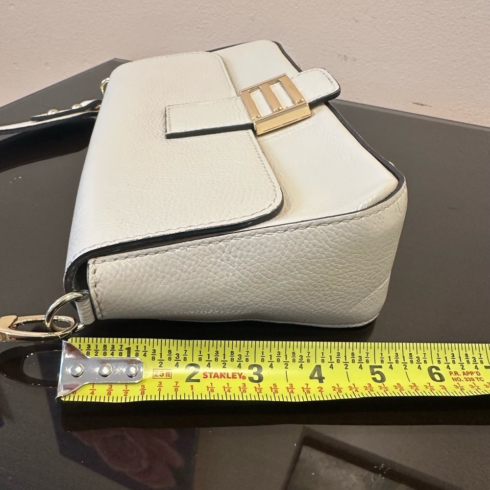 Elegant off White Leather Women's Bag made in Italy Divina Firenze - Picture 4 of 7